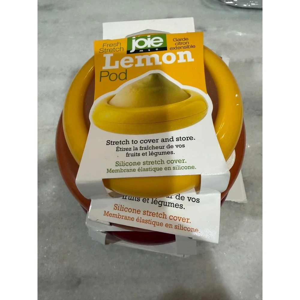 Joie MSC Fresh Stretch Pod Set 4pc Avocado Onion Tomato Lemon Food Savers NEW
